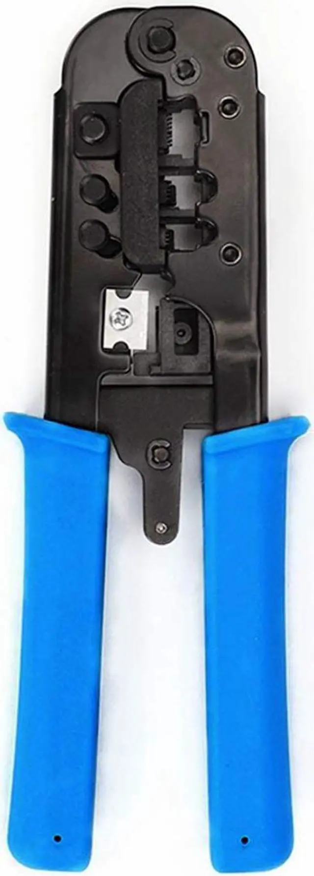 Alt view image 3 of 6 - Yankok [RJ45 RJ12 RJ11 Modular Crimper] for Cat5 Cat5e Cat6 Ethernet Cable Plugs Network Connectors Strip Cut and Crimp Tool (Ratcheting Mechanism. Easy to Storage)