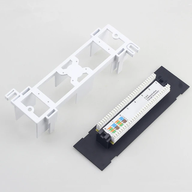 Yankok [CAT6 8 Port Patch Panel] Unshielded with Coded T568A/B Wiring ...