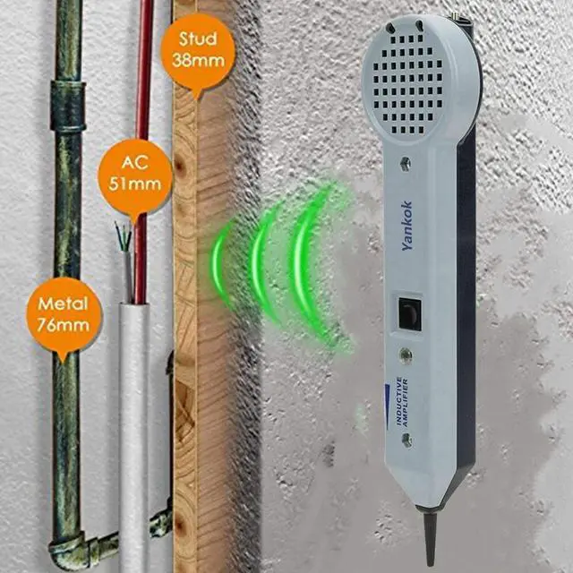 Alt view image 4 of 7 - Yankok [200EP Tone Probe w/ 701K Generator Kit] Inductive Amplifier Wire Cable Tracer to Locate Single Conductors and Cables Integrated LED Flashlight (Includes Headset Jack and User Manual)