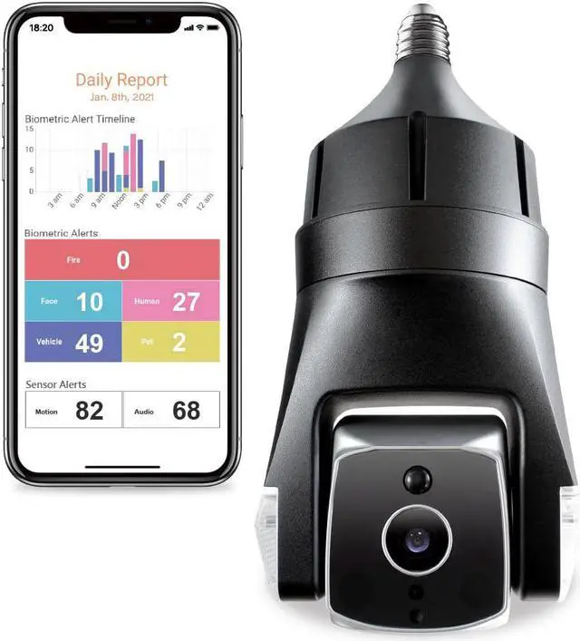 Main image of Triton Outdoor Security Camera + 1yr Subscription of 30-day Continuous Video Recording service only on Newegg.