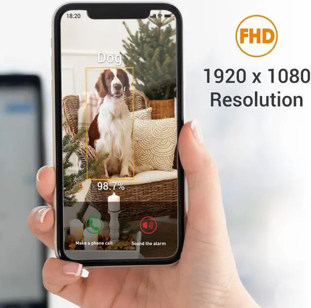 Alt view image 4 of 7 - Apollo Pet Camera (White) + 1yr Subscription to 30-day Continuous Video Recording in the cloud only on Newegg.