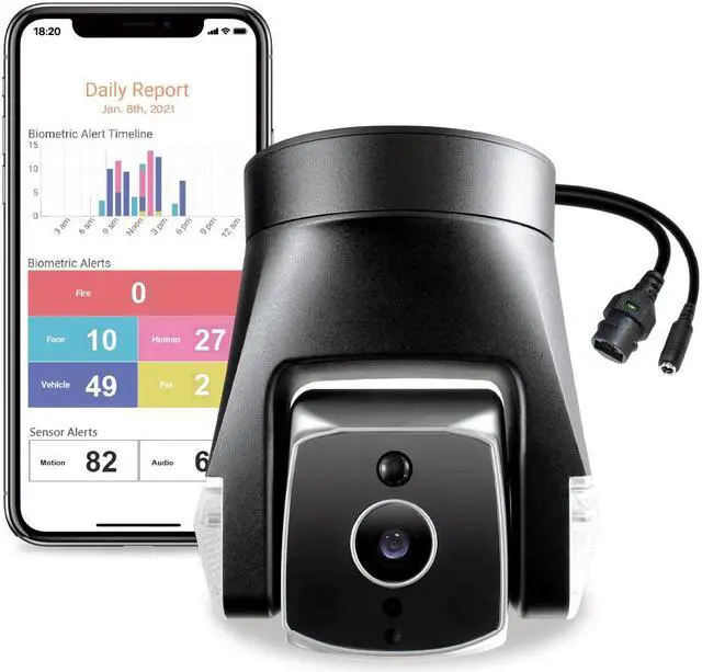 Main image of Ares Pro Outdoor Security Camera (Black) + FREE 1yr Subscription to 30-day Continuous Video Recording in the Cloud only on Newegg.