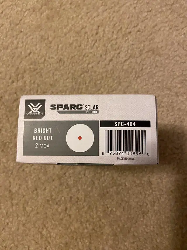 Alt view image 3 of 9 - Vortex SPARC Solar 2 MOA Red Dot Sight SPC-404