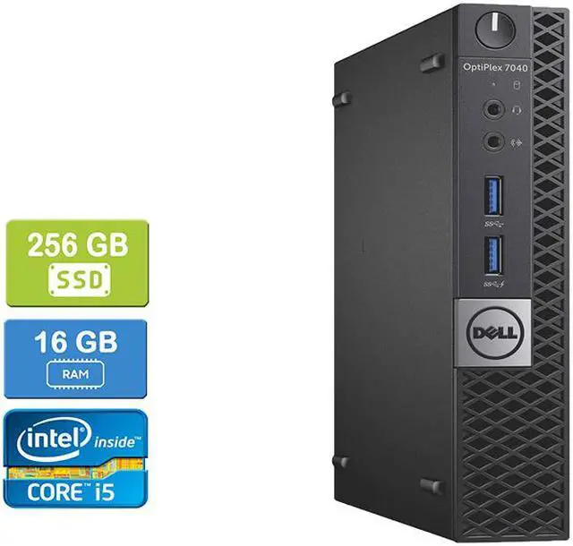Alt view image 5 of 5 - DELL 7040 MICRO Intel Core i5-6600T 2.70 GHz, 16GB, 256GB SSD, Win 10 Home