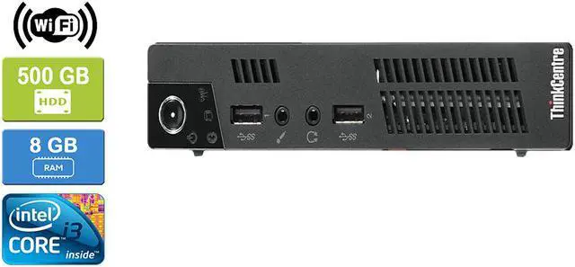 Main image of LENOVO M72E TINY Intel Core I3-3220T 2.80 GHz, 8GB, 500GB HDD, Win 10 Home