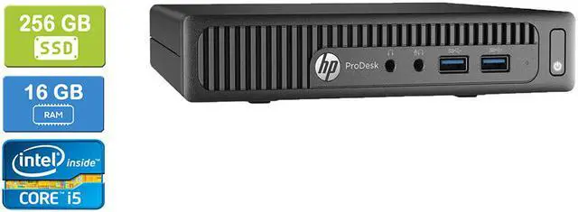 Main image of HP 400 G2 MINI Intel Core I5-6400T 2.20 GHz, 16GB, 256GB SSD, Win 10 Pro