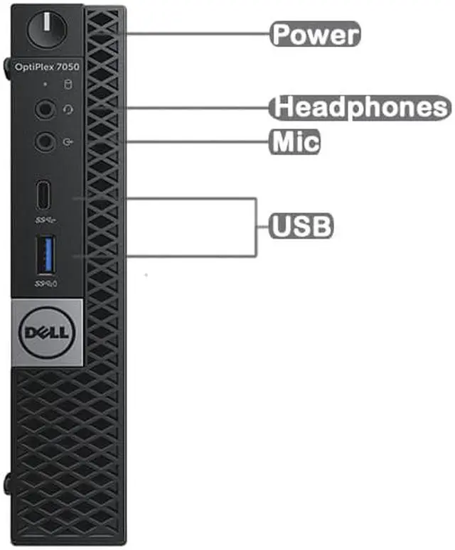 Alt view image 2 of 7 - DELL 7050 MICRO Intel Core i7-7700T 2.90 GHz, 16GB, 256GB SSD, Win 10 Pro