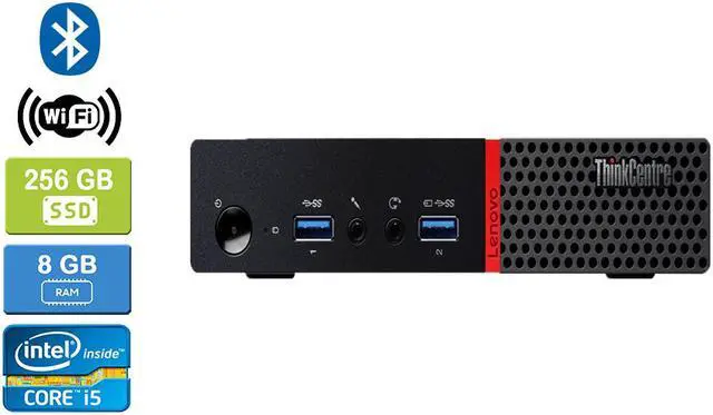 Alt view image 5 of 5 - LENOVO M700 TINY Intel Core i5-6500T 2.50 GHz, 8GB, 256GB SSD, Win 10 Pro