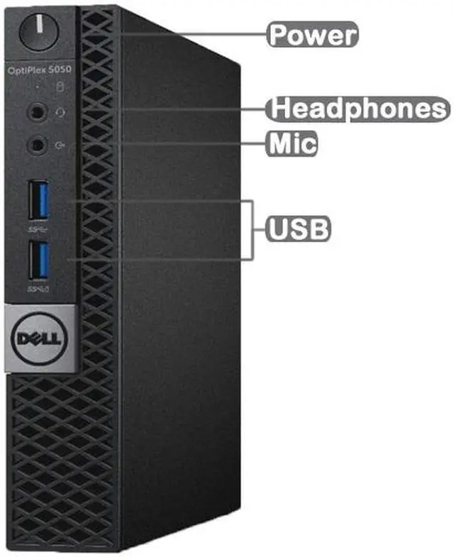 Alt view image 2 of 5 - DELL 5050 MICRO Intel Core i5-7600T 2.80 GHz, 16GB, 512GB SSD, Win 10 Pro