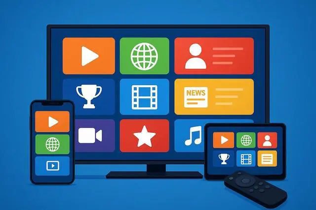 Main image of US UK& Global Digital Streaming Service Movies, Sports, News & Entertainment Access for Smart TV & Devices 2 screen, 1 mon