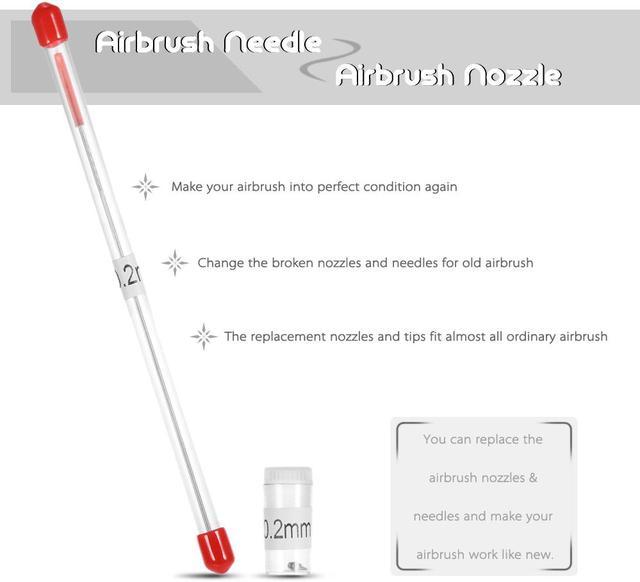 Airbrush Nozzle Replacement, Needle Airbrushes Spray Gun
