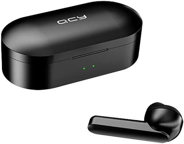 Alt view image 2 of 7 - QCY T3 HiFi BT 5.0 Wireless Earphone Half In-ear Headphone Outdoor Headset Black Noise Reduction With 500mAh Charging Case Black