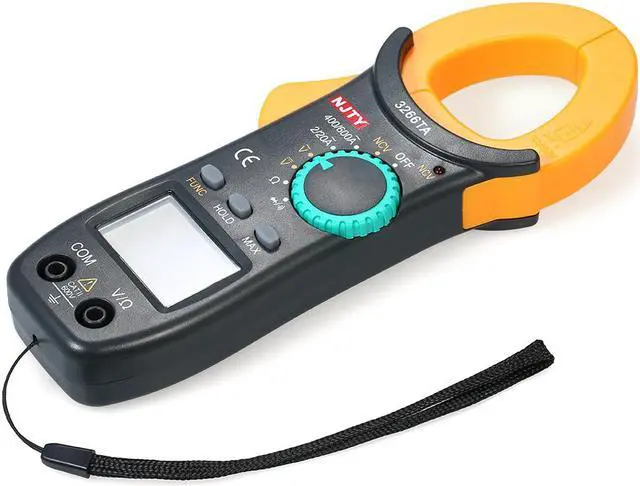 Alt view image 4 of 7 - NJTY Digital Clamp Meter 2000 Counts Auto Range Multimeter with NCV Test AC/DC Voltage AC Current Portable Handheld Multimeter LCD Display Measuring Resistance Continuity Diode