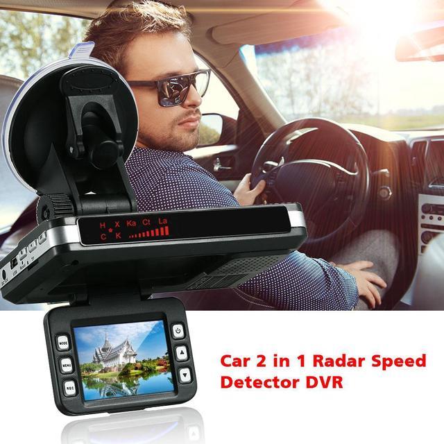 2 in 1 Car Dashcam Antiradar Combo Speed Camera Registar Signal Anti Radar  Dvr Dash Cam Smart Radar Detector with Recorder