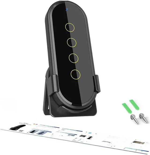 Main image of Tuya Wifi Zigbee Intelligent Wireless Scene Touching Switch Home Light Remote Controller 2.5D Curved Tempered Glass with Fluorescent Function Should Works with Zigbee Gateways