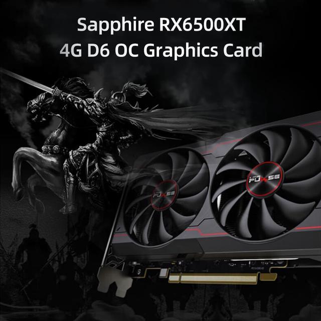 Sapphire RX6500XT 4G D6 OC Gaming Graphics Card 4G/64bit/GDDR6