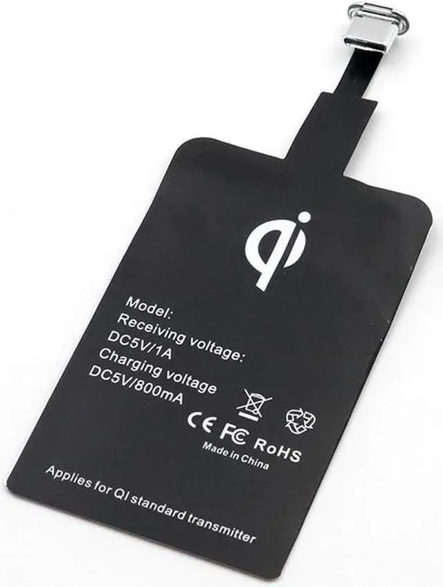 Alt view image 5 of 5 - Wireless Charger Receiver Charging Adapter Receiver Pad Coil For Lightning Dock Andriod Micro USB Type C