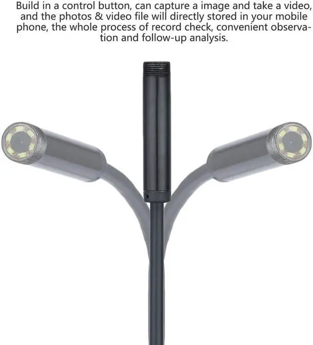 Alt view image 4 of 5 - 1M/1.5M/2M/3.5M 7mm Lens HD 480P USB OTG Snake Endoscope Waterproof 6 LEDs Inspection Pipe Camera Borescope For Android Phone PC