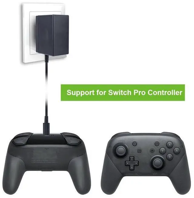 Alt view image 3 of 6 - Ac Adapter Power Supply 15V 2.6A Fast Charging Kit Charger Power Adapter for Nintendo Switch Lite Charger Switch Plastic