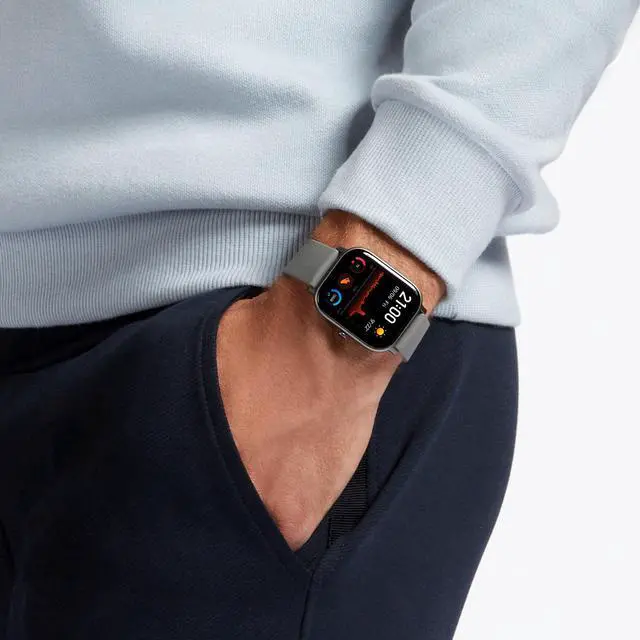 Alt view image 4 of 8 - Amazfit GTS Smartwatch, 1.65” AMOLED Display, Slim Metal Body, Smart Notifications, Activity Tracking, 14-Day Battery Life, Water Resistance, Steel Blue