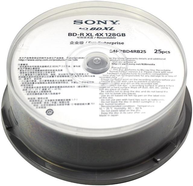 Sony S4PPBD4RB25 Blu-ray Recordable Media - BD-R XL - 4x 128 GB 