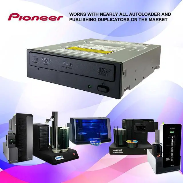 Alt view image 2 of 7 - Pioneer BDR-212V-ROBOTPLUS 16X Blu-ray DVD CD Internal Burner Drive with Extended Tray for Compatibility with Robotic autoloaders (BULK)