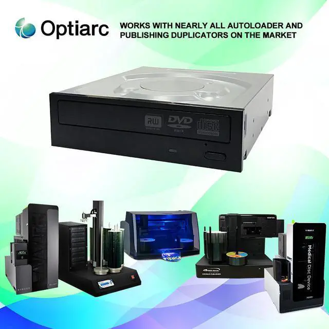 Alt view image 4 of 7 - Optiarc 5280S-CB-ROBOT 24X SATA Internal CD DVD Optical Drive Burner with Extended Tray for Compatibility with Robotic autoloaders (BULK)