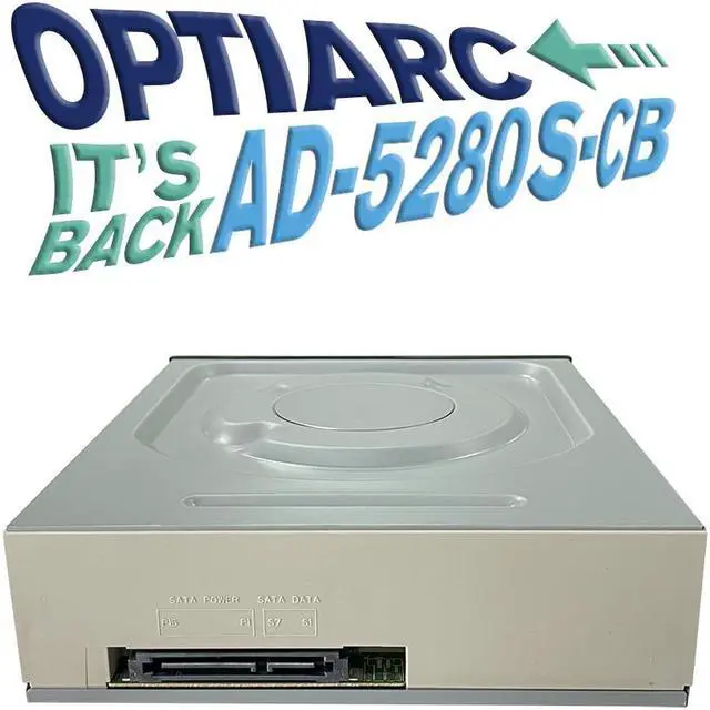 Alt view image 6 of 7 - Optiarc 5280S-CB-ROBOT 24X SATA Internal CD DVD Optical Drive Burner with Extended Tray for Compatibility with Robotic autoloaders (BULK)