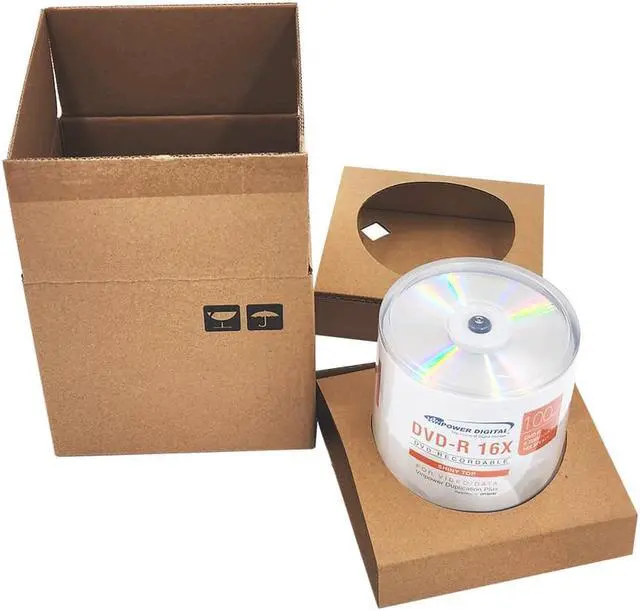 Alt view image 3 of 6 - Vinpower Digital DVD-R 4.7GB 16x Silver Top Recordable Media - 100 Disc Cake Box Spindle
