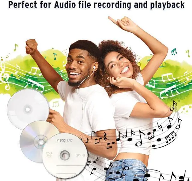 Alt view image 4 of 7 - PlexDisc CD-R 700MB 52X Logo Top Recordable Media - 50pk Cake Box (FFP) 631-814-BX, 50 Discs