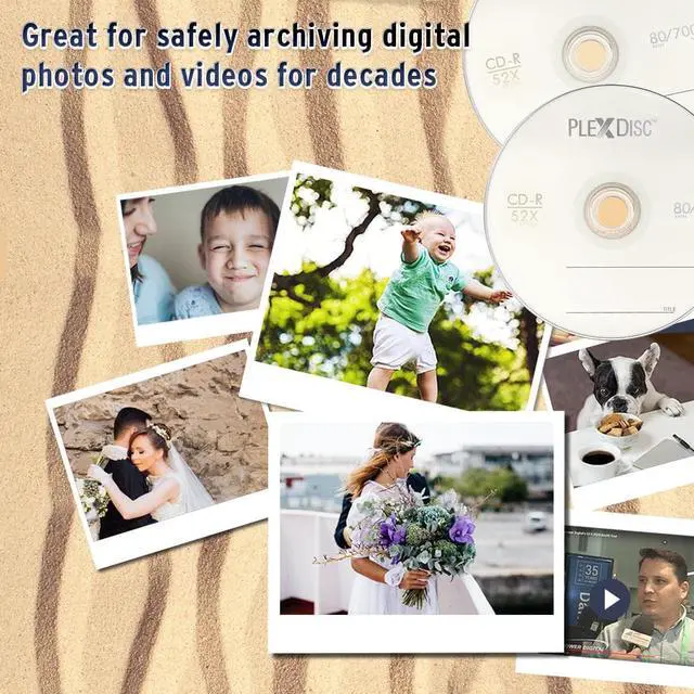 Alt view image 5 of 7 - PlexDisc CD-R 700MB 52X Logo Top Recordable Media - 50pk Cake Box (FFP) 631-814-BX, 50 Discs