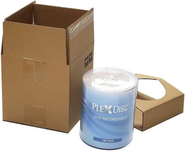 Alt view image 2 of 7 - PlexDisc DVD-R 4.7GB 16x Branded Logo Recordable Media Disc - 100 Disc (no Container) FFP 632-817-BX