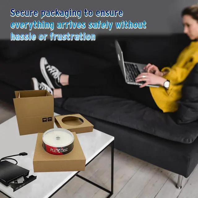 Alt view image 4 of 7 - PlexDisc TY Series DVD-R 16X 4.7GB White Inkjet Hub Printable DVD-R - 50 Discs Cake Box