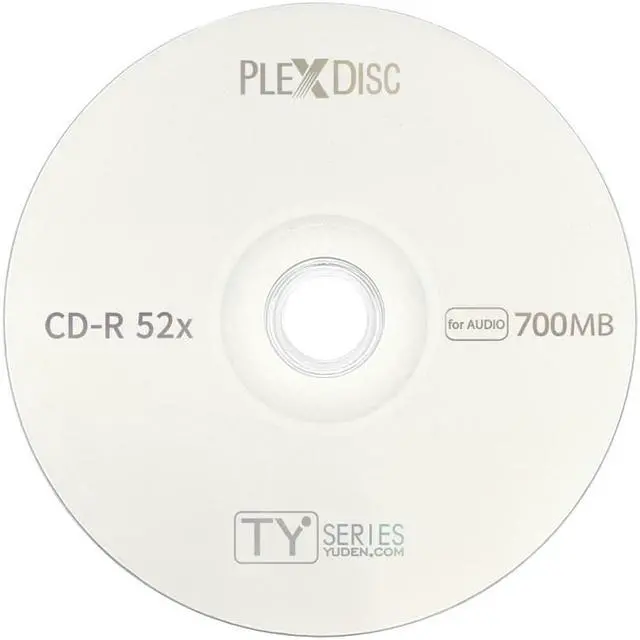 Alt view image 3 of 7 - PlexDisc TY Series Blue CD-R 52X 700MB Digital Audio Logo Top Recordable Media Disc - 50pk Cake Box 669-814-BX (FFB), 50 Discs