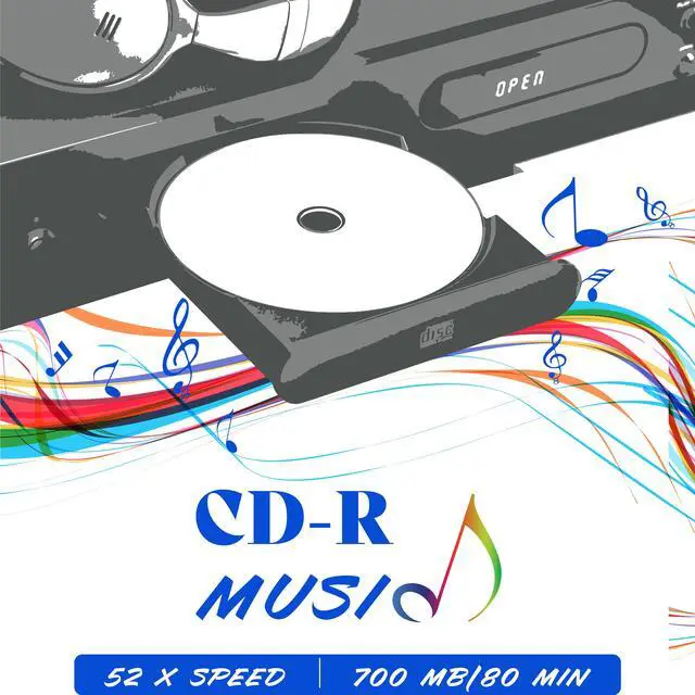 Alt view image 5 of 6 - PioData CD-R 52X 700MB Moisture Resistant White Inkjet Printable - 100 Disc Cake Box Spindle