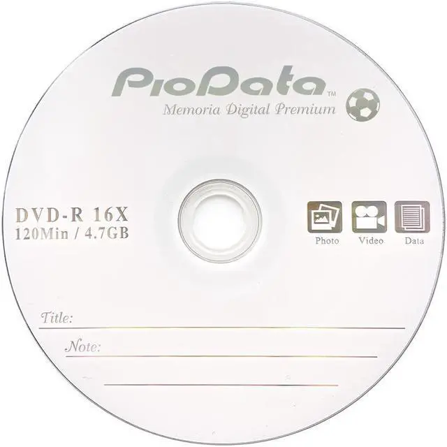 Alt view image 3 of 5 - Piodata DVD-R 4.7GB 16X Logo Top Blank Media - 100 Disc Cake Box Spindle