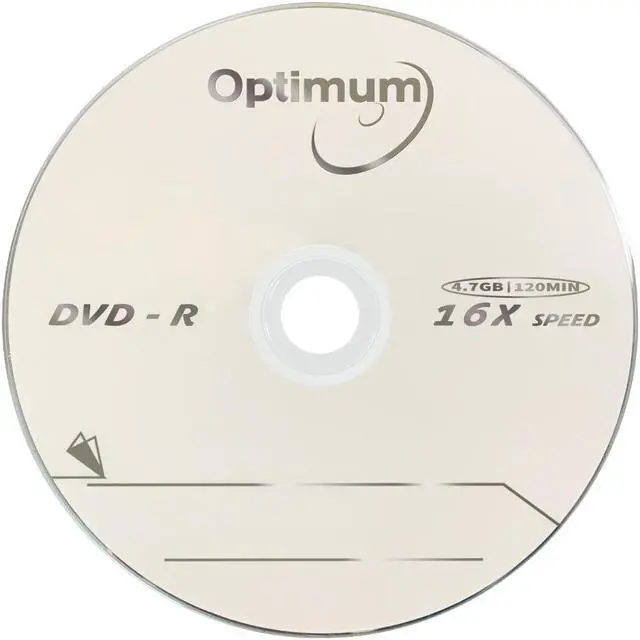 Alt view image 2 of 6 - OPTIMUM DVD-R 4.7GB 16x Branded Logo Recordable Media Disc - 100 Disc (no Container)