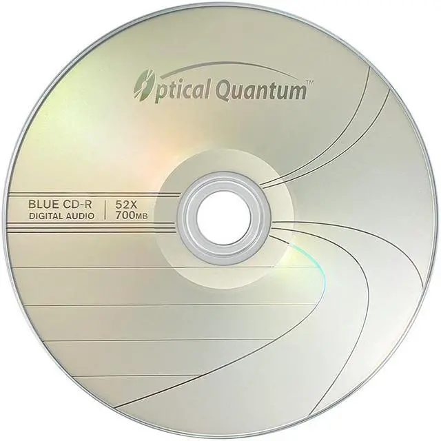Alt view image 3 of 7 - Optical Quantum Music Digital Audio Logo Top 700MB 52x Blue AZO CD-R with Noise Free Playback for Optimal Audio Music recording, 100 Discs