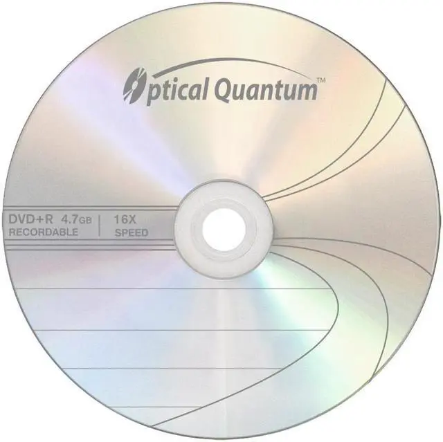 Alt view image 2 of 7 - Optical Quantum DVD+R 4.7GB 16x Recordable Media Disc - 100 Spindle Discs OQDPR16LT-BX