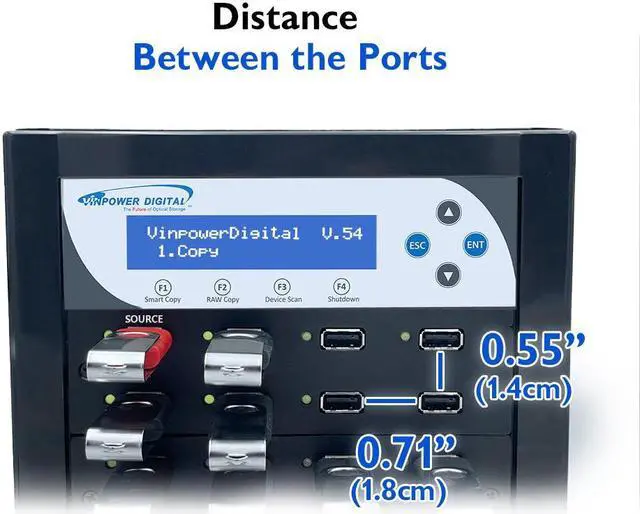Alt view image 6 of 7 - Vinpower Compact USB 1 to 15 Multiple Pen Drive Memory Card USB Duplicator/Copier with Asynchronous Duplication