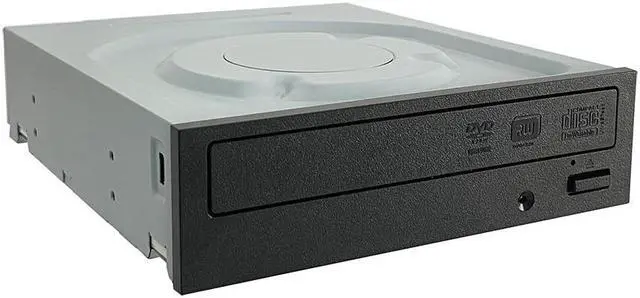 Alt view image 2 of 6 - Lite-On IHAS124 24X SATA CD DVD/RW Dual Layer Internal Burner Drive Writer - Black (Bulk)