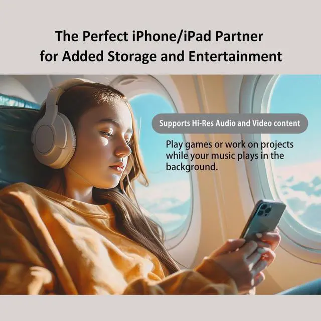 Alt view image 7 of 7 - PioData Apple MFi Certified iXflash 512GB Flash Drive 2-in-1 USB for iPhone, iPad, and Computer  USB Type A & USB Type C, iPhone USB Storage Flash Drive for Photos, Backup, and External Hard Drive