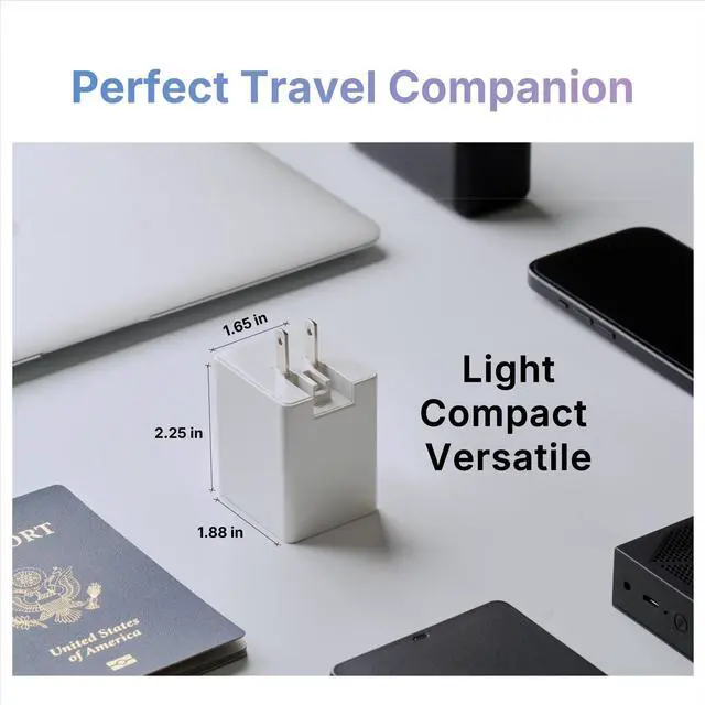 Alt view image 3 of 6 - Piodata USB-C Charger iPhone Flash Drive: 128GB iXCharger Apple MFi Certified for iPad, Android, Laptop, MacBook, Phone, Backup Storage, 65W Fast Charging, External Memory, PD Power Adapter