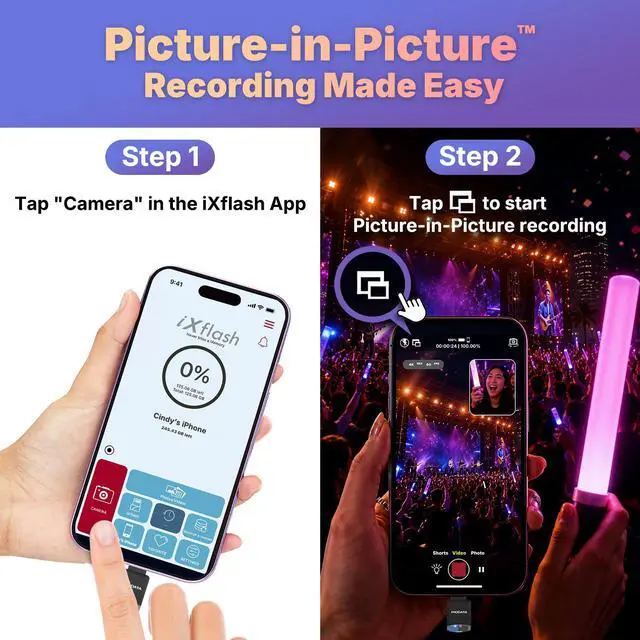 Alt view image 4 of 7 - PioData USB-C MicroSD Card Reader for iPhone, iPad & Android with Free APP iXflash Q Mini Photo & Video Backup, 4K Media Playback, Expandable Storage Black