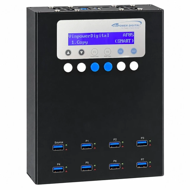 Main image of Vinpower USBMiniDup 1 to 7 Standalone USB Duplicator Flash Memory Drive Copier Eraser Cloner