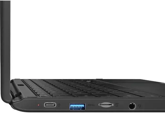 Alt view image 17 of 18 - Lenovo 500e Chromebook 2nd Gen 81MC0059US 11.6" Touchscreen 2 in 1 Chromebook - HD - 1366 x 768 - Intel Celeron N4120 Quad-core (4 Core) 1.10 GHz - 8 GB RAM - 64 GB Flash Memory - Black - Intel C
