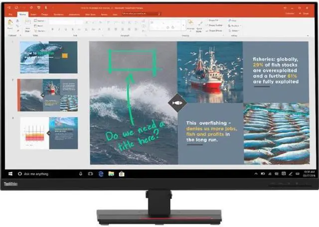 Alt view image 16 of 16 - Lenovo ThinkVision P32p-20 31.5" UHD 3840 x 2160 (4K) 60 Hz HDMI, DisplayPort, USB, Audio IPS Monitor
