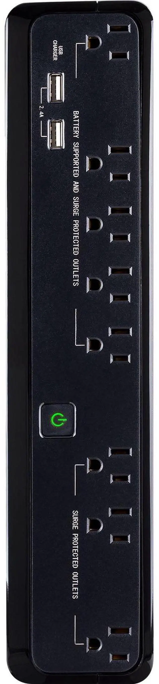 Alt view image 12 of 20 - CYBERPOWER SYSTEMS (USA), INC. SL700U STANDBY, 8 X NEMA 5-15R, NEMA 5-15P W/5 FT CORD, USB CHARGE PORTS, 3YR WTY