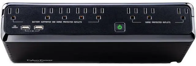 Alt view image 13 of 20 - CYBERPOWER SYSTEMS (USA), INC. SL700U STANDBY, 8 X NEMA 5-15R, NEMA 5-15P W/5 FT CORD, USB CHARGE PORTS, 3YR WTY