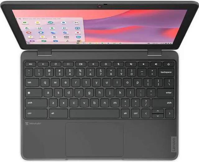 Alt view image 3 of 5 - Lenovo 100e Chromebook Gen 4 83G80000CF 11.6" Touchscreen Chromebook HD Intel N-Series N100 4 GB 32 GB Flash Memory(Graphite Gray)